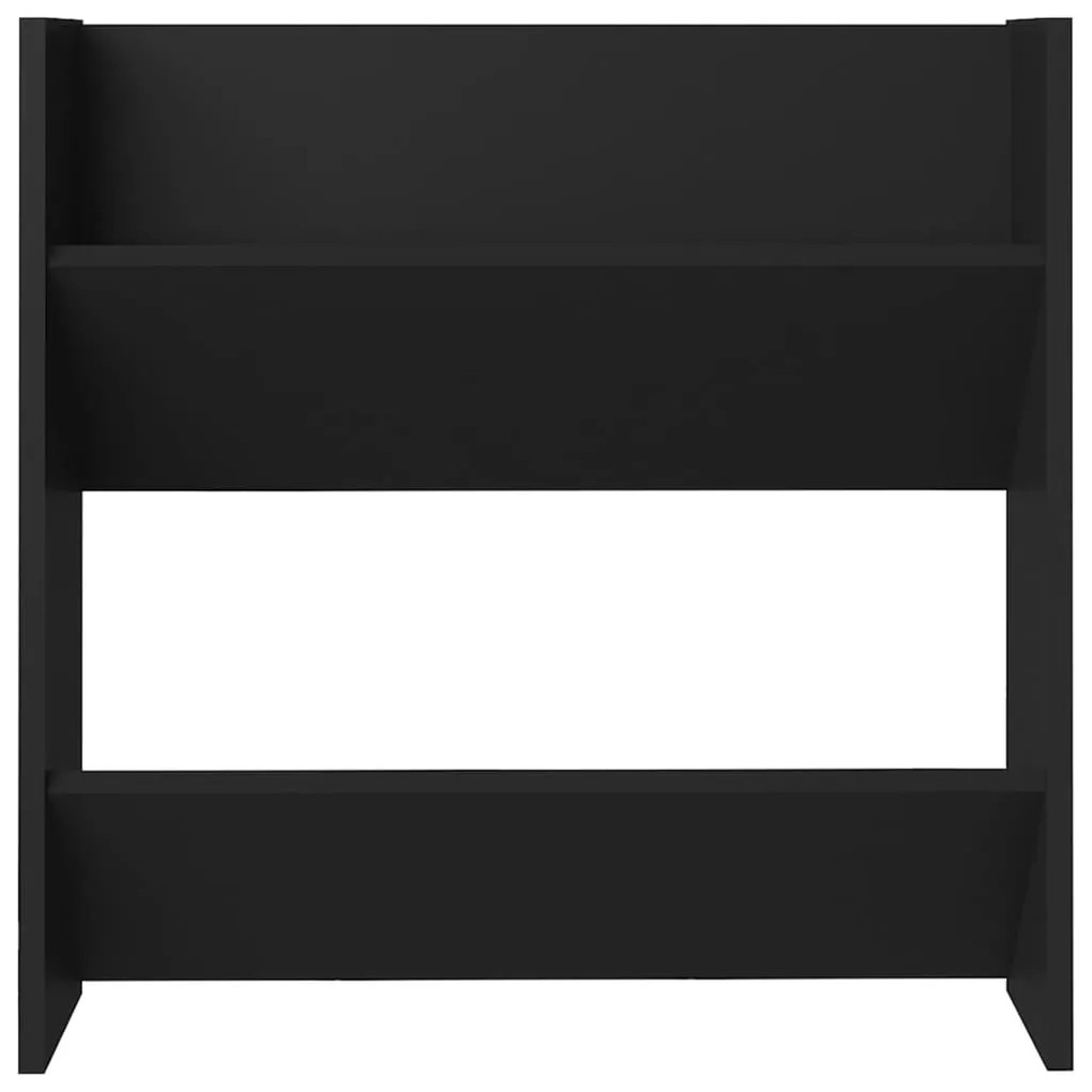 Sapateiras de parede 4 pcs derivados de madeira preto