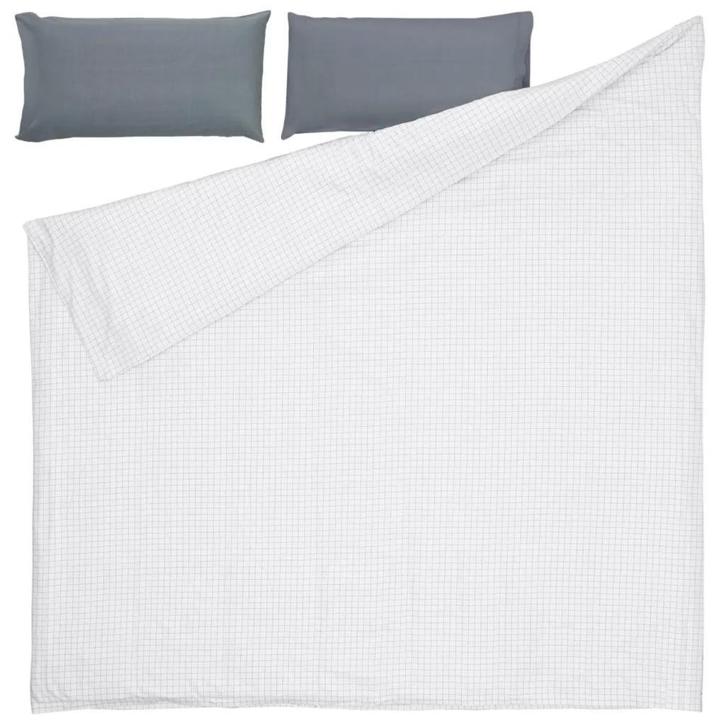 Kave Home - Set Lesly de lençol, capa edredão e capa almofada 150 x 190 cm algodão orgânico (GOTS)