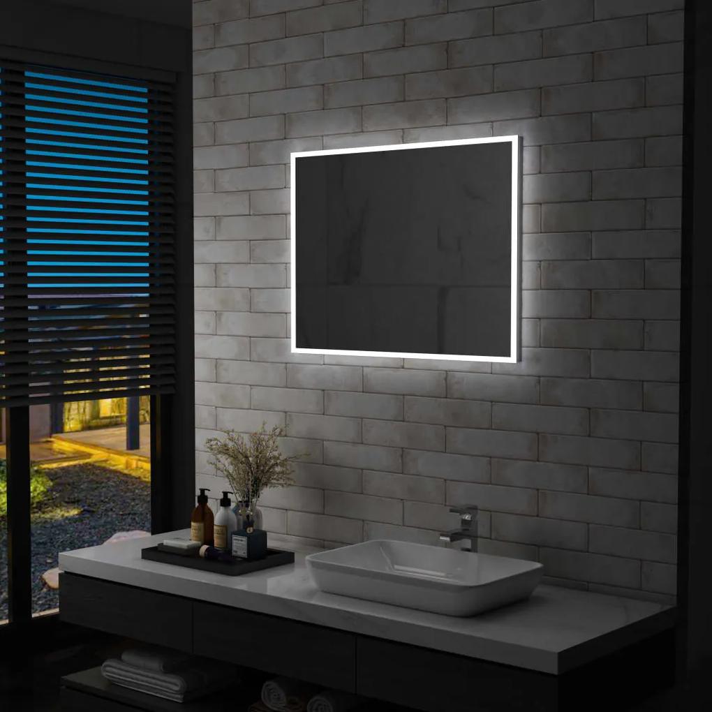 Espelho de parede LED para casa de banho 80x60 cm