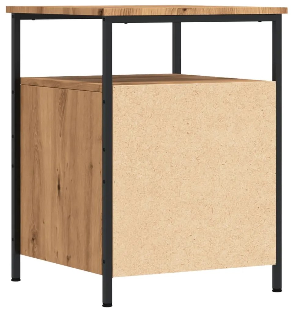 Mesa cabeceira 44x45x60 cm derivados madeira carvalho artisiano
