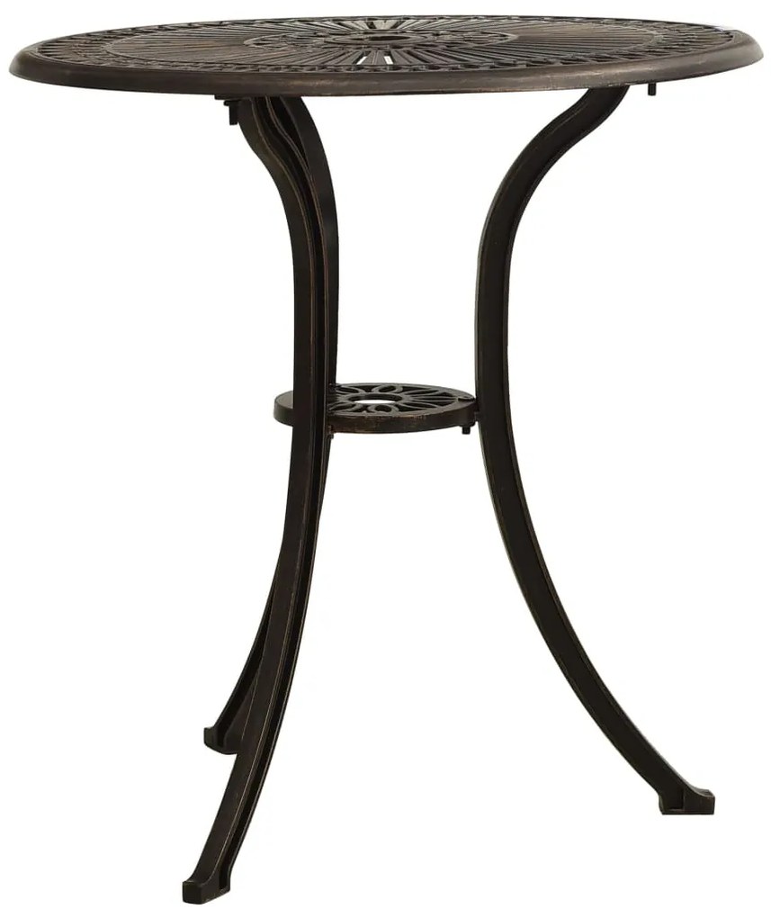3 pcs conjunto bistrô alumínio fundido bronze