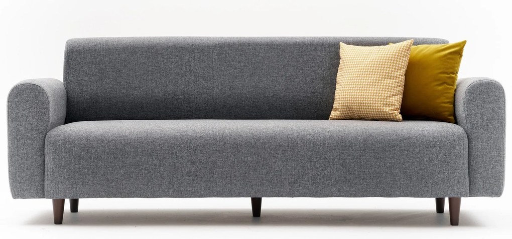 Sofá de 3 Lugares Noya – Cinzento – 220x87x70 cm