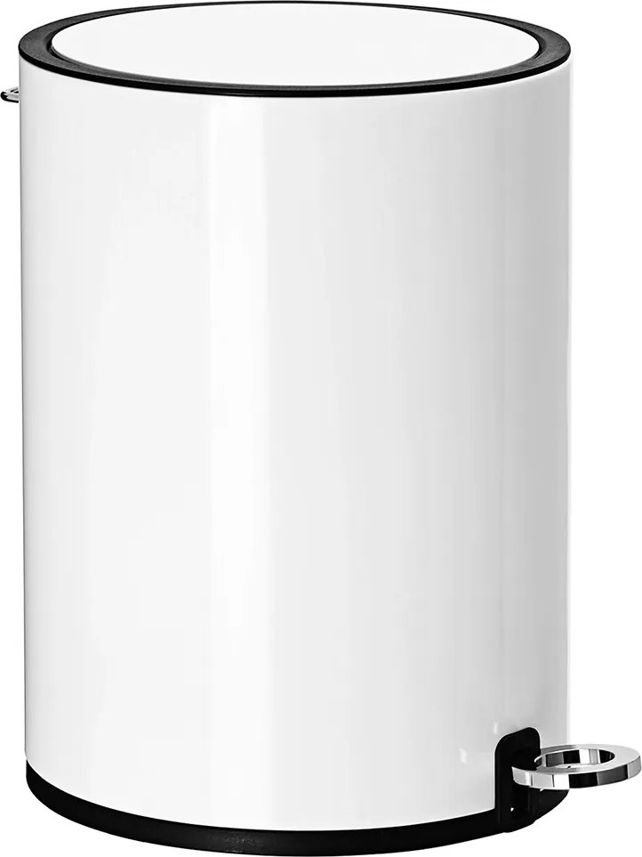 Caixote do lixo pequeno para casa de banho 3 litros Branco