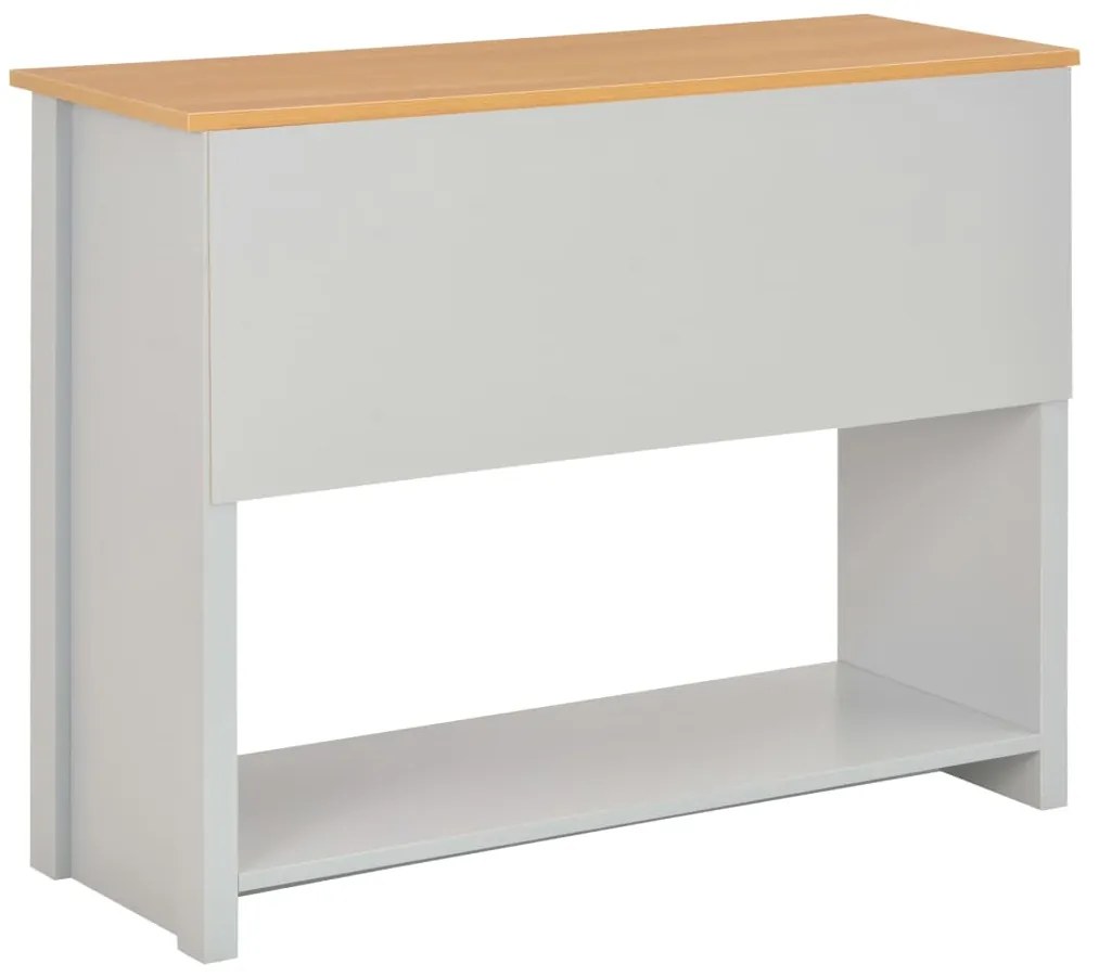 Mesa consola 97x35x76 cm cinzento