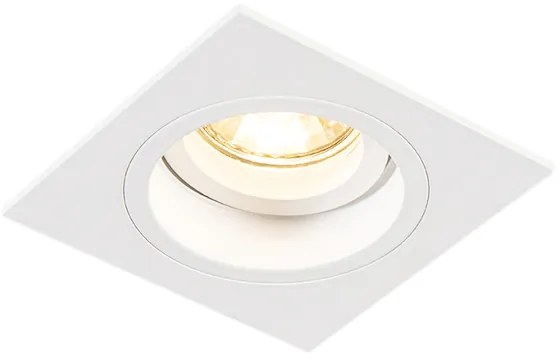 Foco embutido inteligente branco quadrado Incl. WiFi GU10 - Chuck