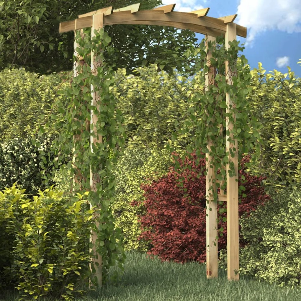 41662 vidaXL Arco em treliça 150x60x210 cm madeira