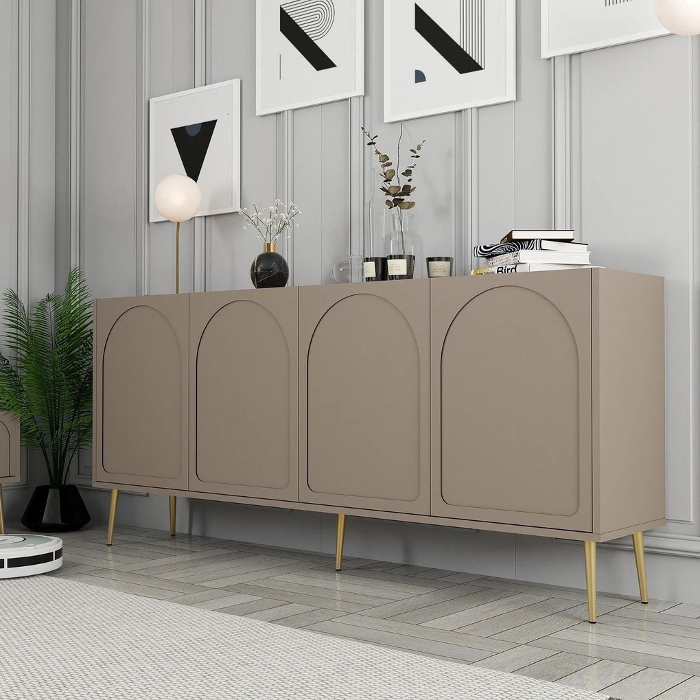 Console Lyon – Atlas Gold – 180x80x35 cm