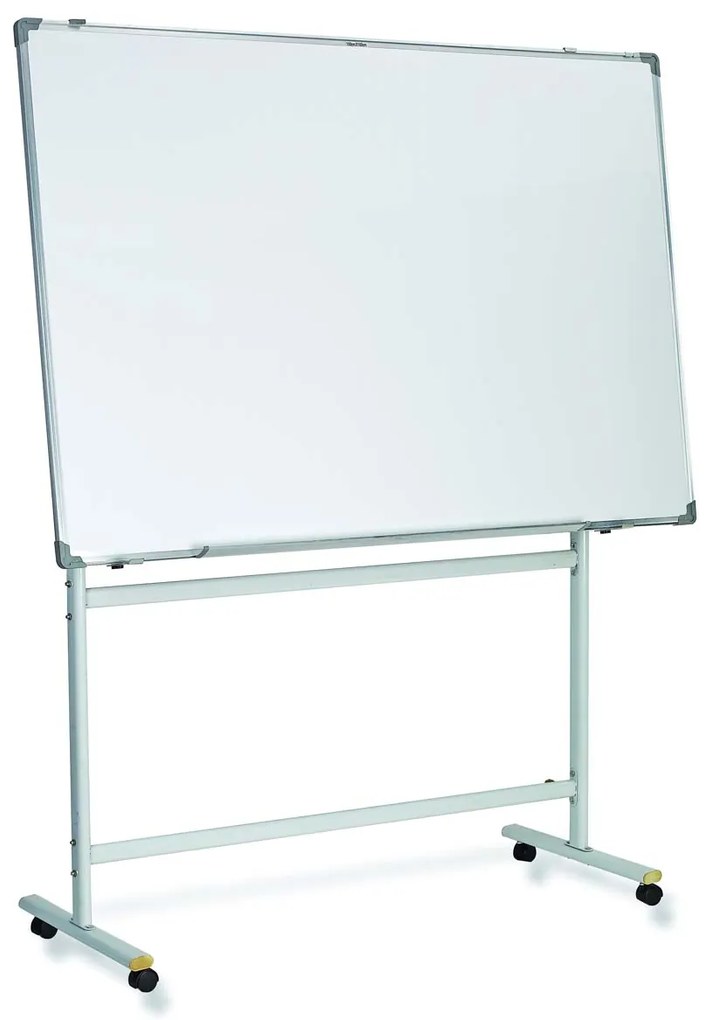 Quadro Branco Porcelana 90x120cm com Rodas e Cavalete