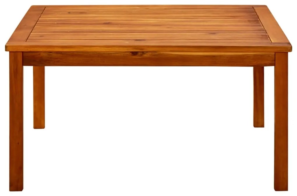 Mesa de centro p/ jardim 85x85x45 cm madeira de acácia maciça