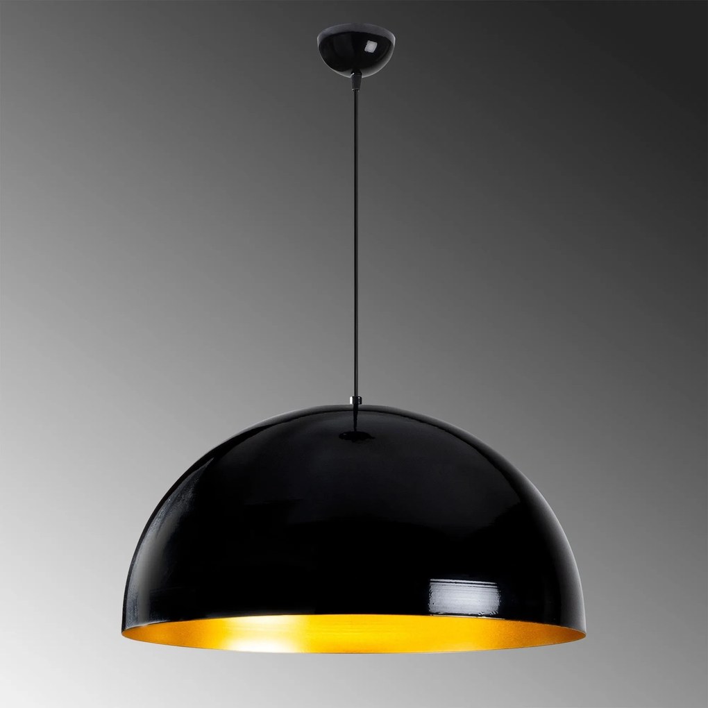 Candeeiro de Teto Berceste – Preto – 60 x 60 cm