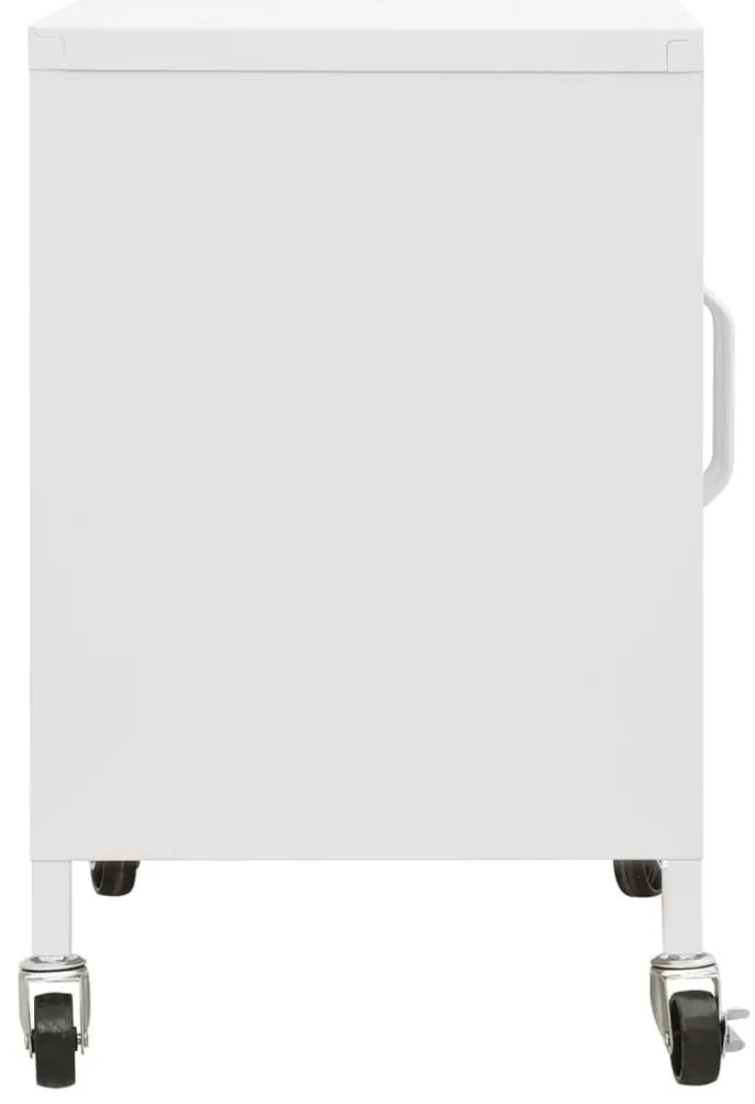 Armário de arrumação aço 60x35x56 cm branco
