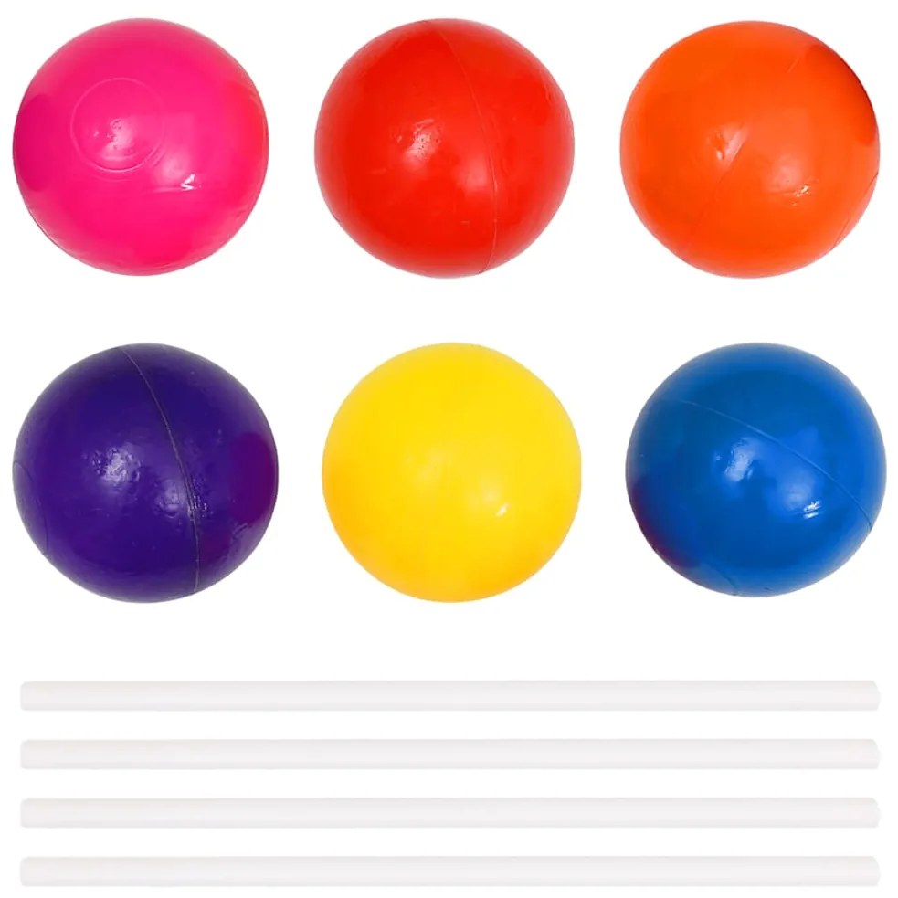 Piscina de bolas com 300 bolas para crianças 75x75x32 cm