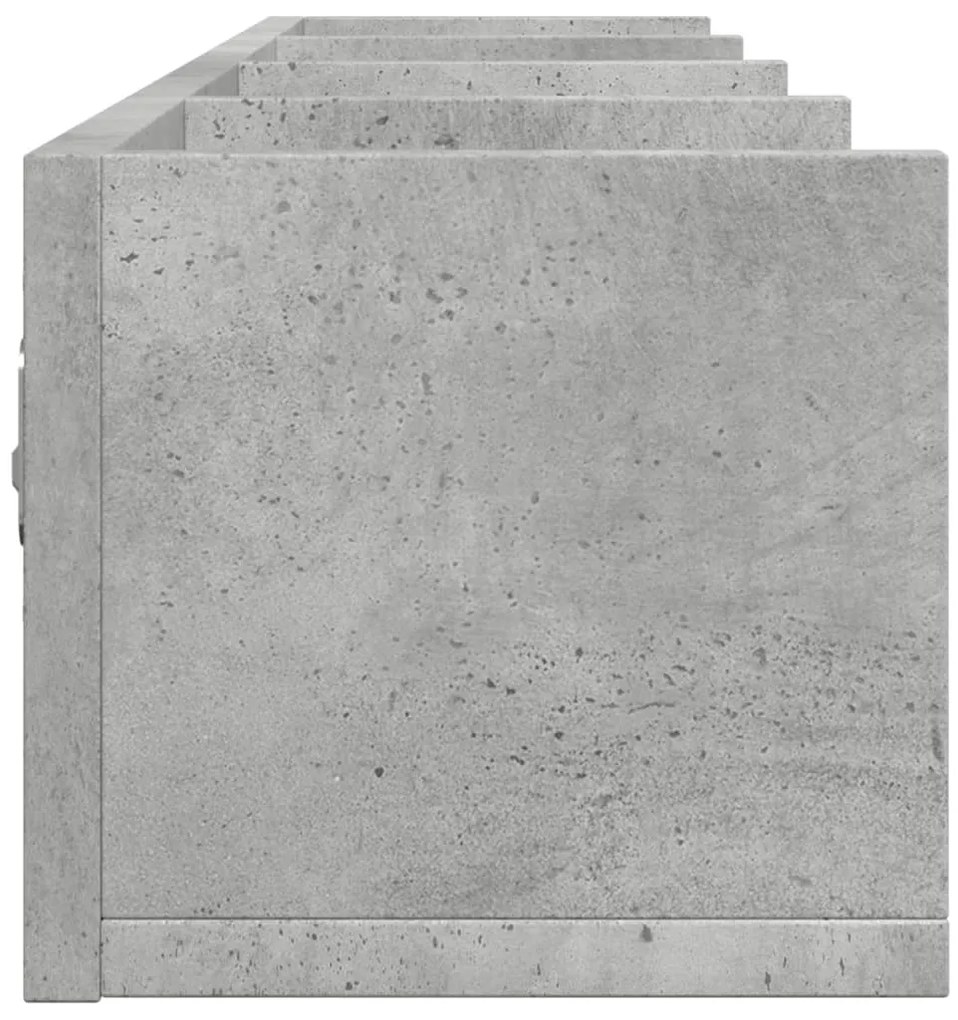 Armários parede 2 pcs 99x18x16,5cm deriv. madeira cinza cimento