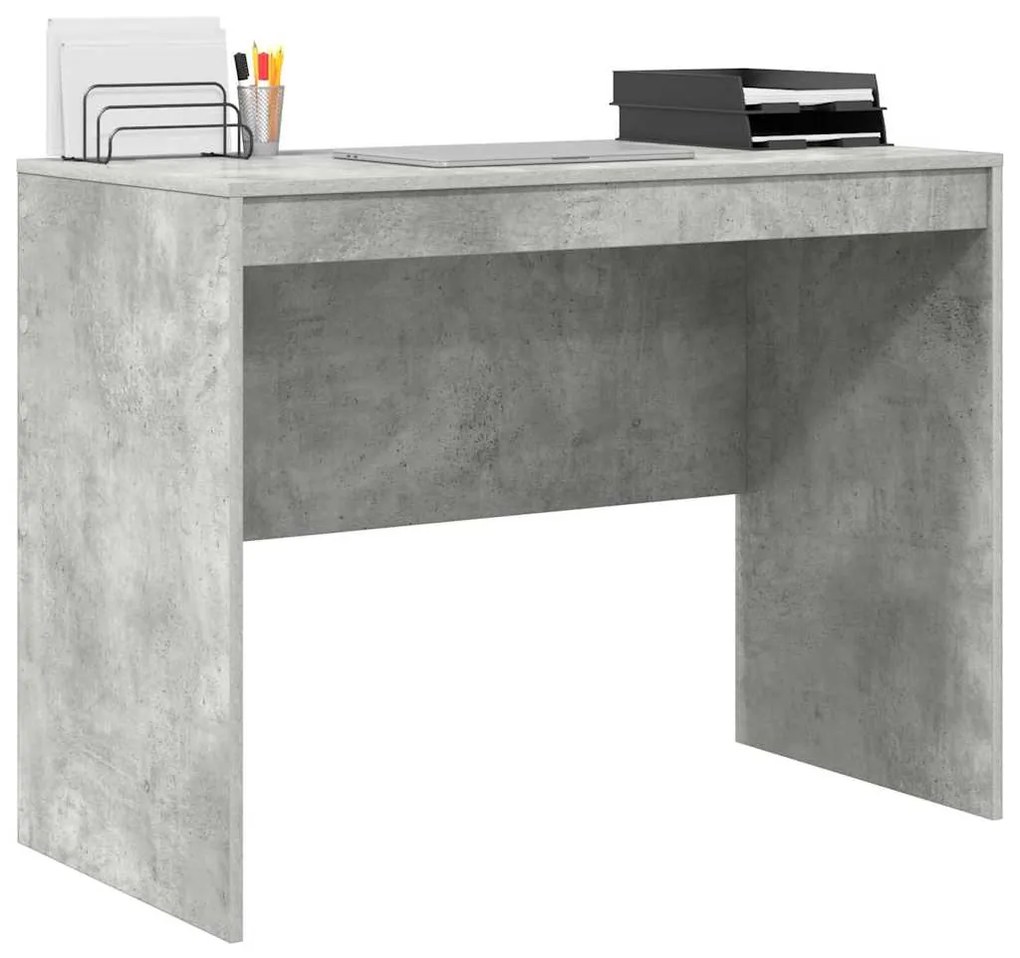 Escrivaninha Cinza-Concreto MDF 100 x 50 x 76 cm Escrivaninha