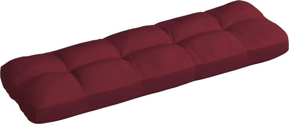 Almofadão para sofá de jardim 120x40x12cm tecido vermelho tinto