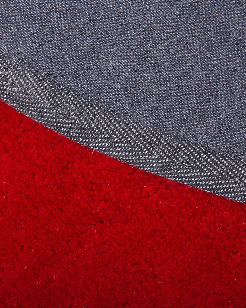 Tapete redondo vermelho ⌀ 140 cm DEMRE Beliani
