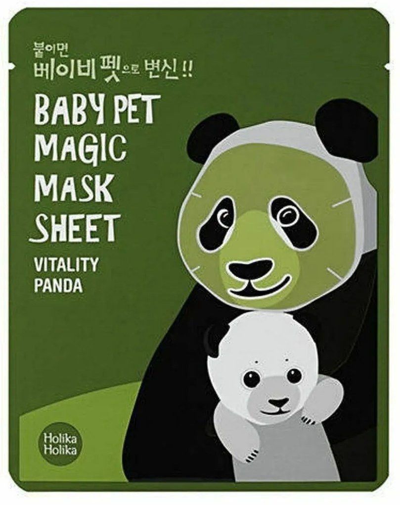 Máscara Facial Holika Holika Baby Pet Panda Revitalizante (22 ml)