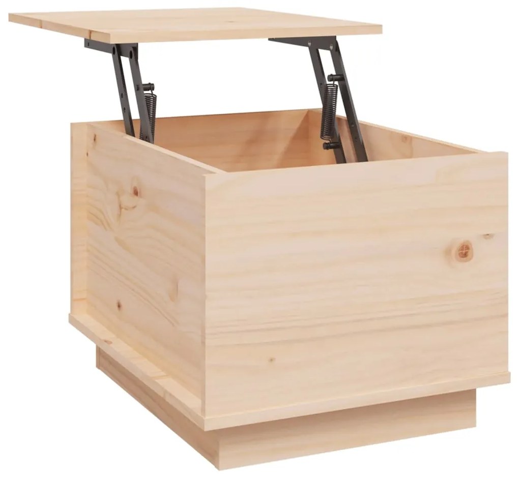 Mesa de centro 40x50x35 cm madeira de pinho maciça