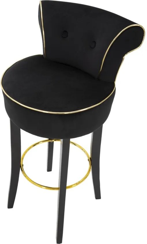 BANCO DE BAR LUXY 46X48X96 CM PRETO