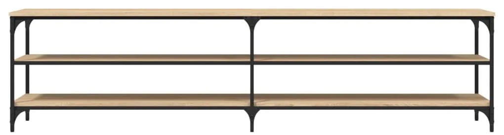 Móvel p/ TV 200x30x50cm derivados madeira/metal carvalho sonoma