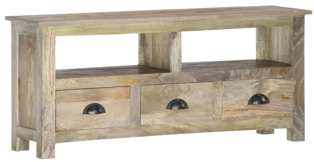 Móvel de TV 110x30x50 cm madeira de mangueira maciça