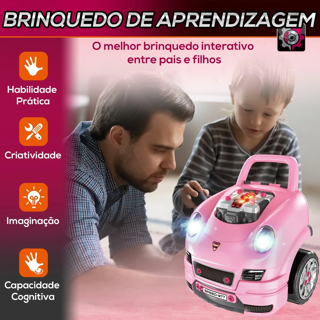 HOMCOM Motor de Caminhão para Crianças acima de 3 Anos Conjunto de Mot