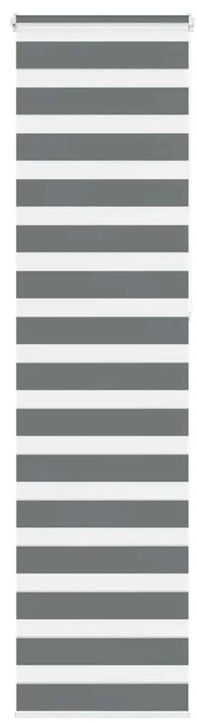 vidaXL Cortina de zebra 55x230 cm largura do tecido 50,9 cm poliéster