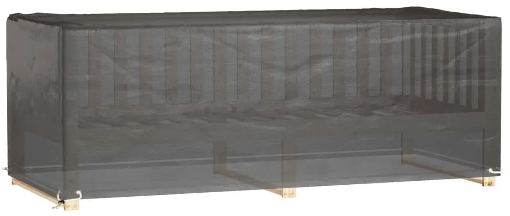 Capa p/ mobiliário de jardim 8 ilhós 192x82x65 cm retangular