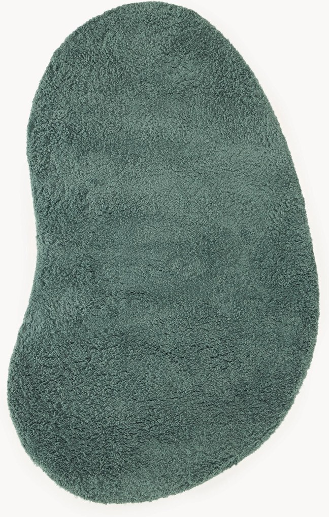 Tapete de pelo comprido com forma orgânica Tully