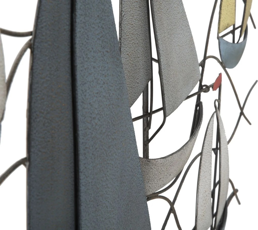 DECORAÇÃO DE PAREDE MAR 114,5X3,5X62,50 CM MULTICOLORIDO