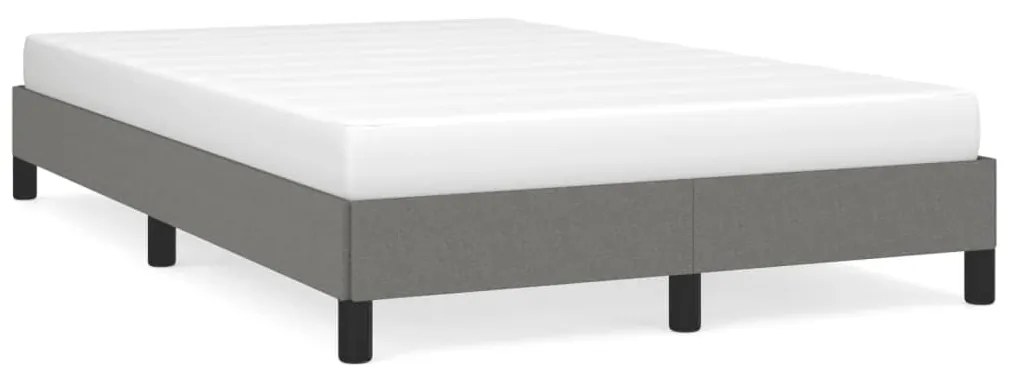 vidaXL Estrutura de cama sem colchão cinza escuro 120x190 cm tecido