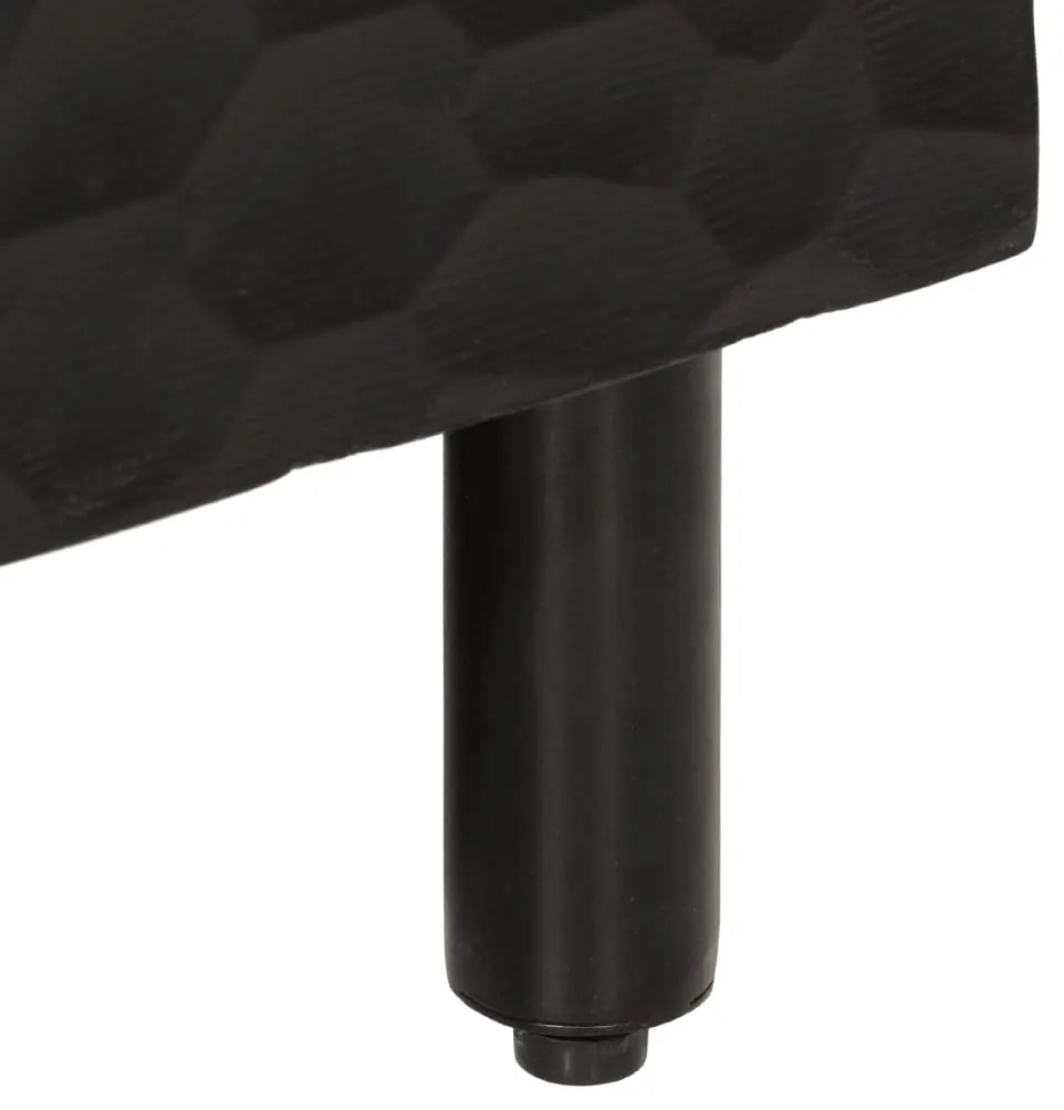 Mesa de cabeceira 50x33x60 cm madeira de mangueira maciça preto