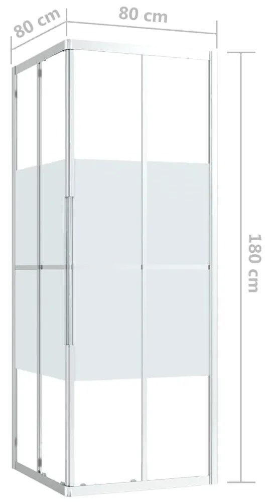 Cabine de duche ESG 80x80x180 cm