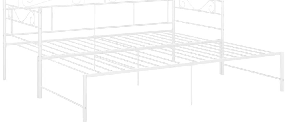 Estrutura sofá-cama de puxar 90x200 cm metal branco