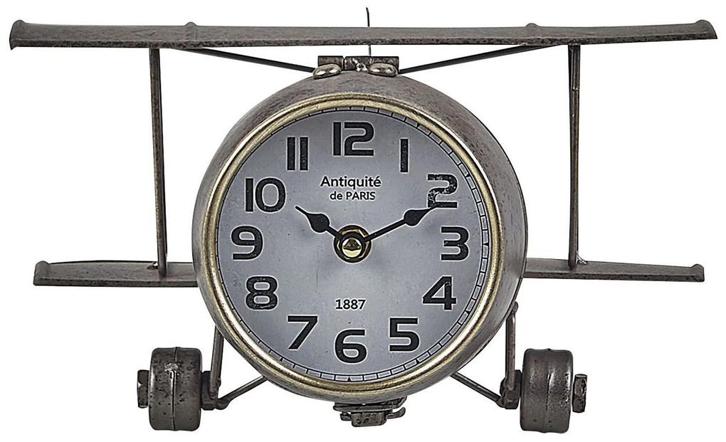 Relógio de mesa prateado 15 cm STANS Beliani