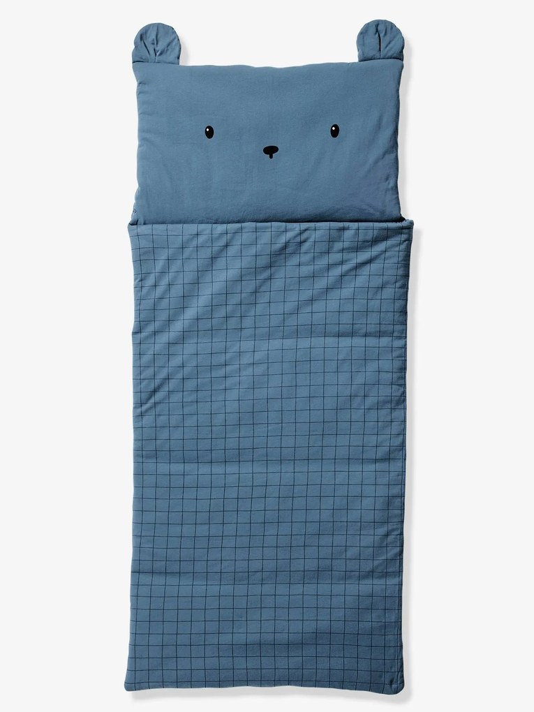 Agora -25% | Saco-cama Urso, com algodão reciclado azul