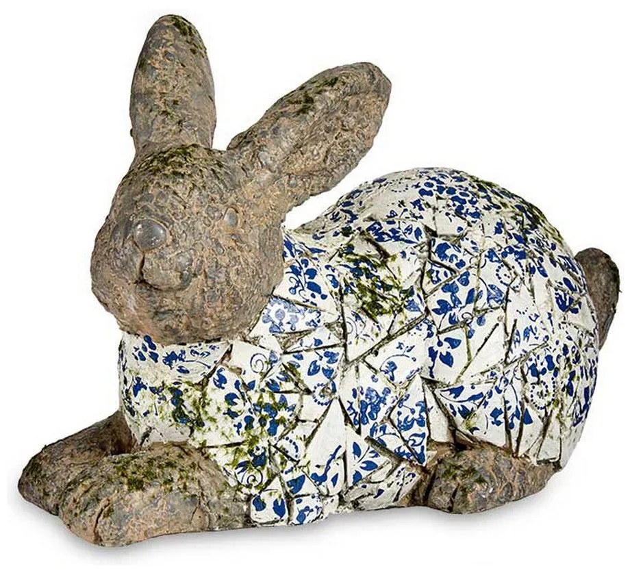 Figura Decorativa para Jardim Mosaico Coelho Poliresina (20 x 29 x 40,5 cm)