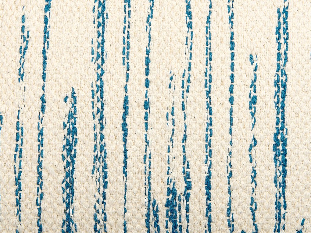 Conjunto de 2 almofadas decorativas creme e azul 45 x 45 cm RIVINA Beliani