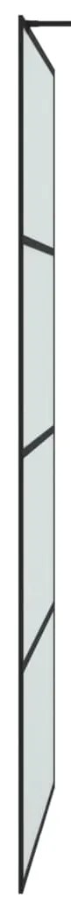 Divisória de chuveiro 100x195 cm vidro opaco ESG preto