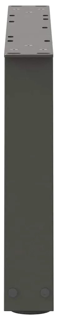 Pés para mesa de centro em V, 2 peças, antracite, 50x(30-31,3) cm, aço