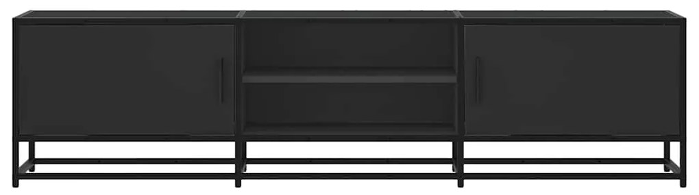 Móvel para TV 160x35x41 cm derivados de madeira/metal preto