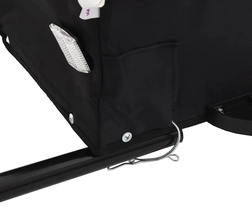 Reboque para bicicleta 45 kg ferro preto
