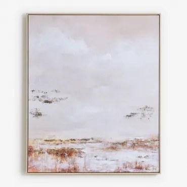 Quadro Decorativo 100x120 Cm Pintado À Mão Sobre Tela Kenvo Cores Naturais - Sklum