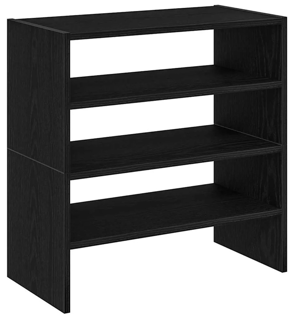 Sapateiras 2 pcs empilháveis 60x30x30,5 cm carvalho preto