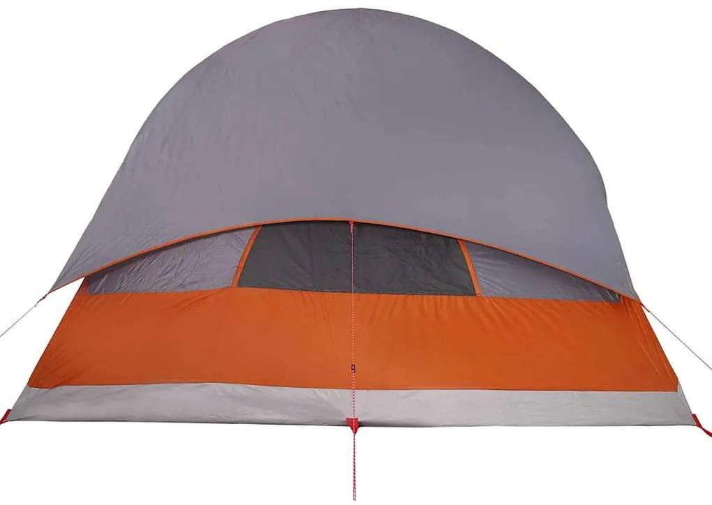 Tenda familiar túnel para 8 pessoas impermeável cinzento