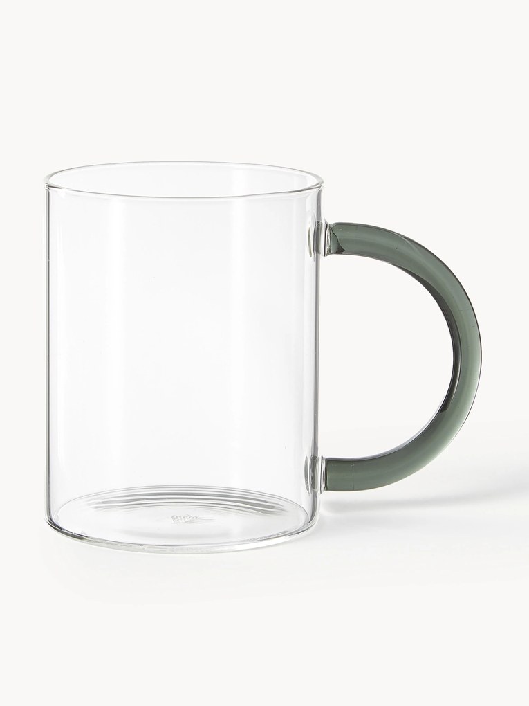 Mouth-Blown Glass Mugs Still, Set of 2