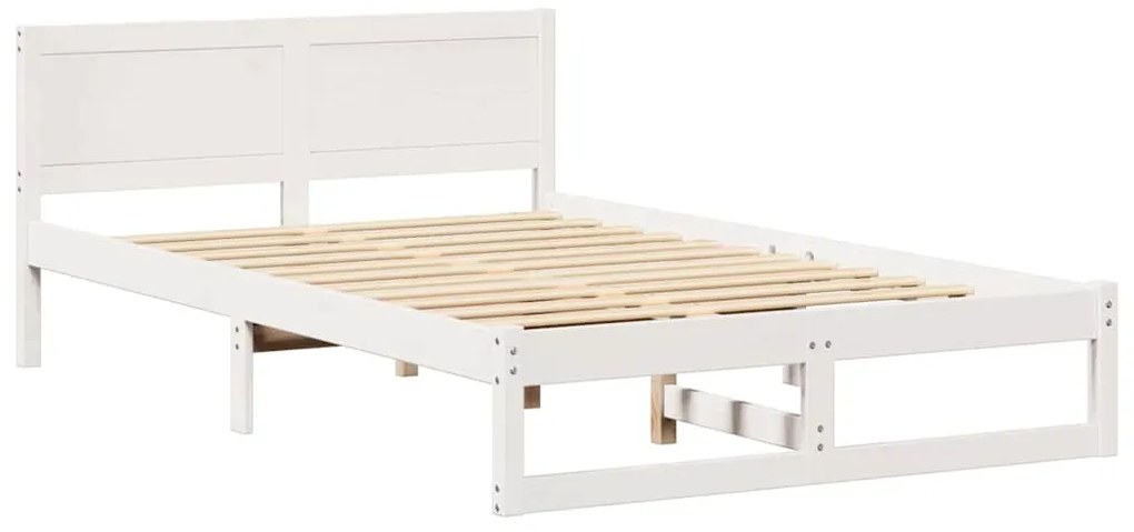 Estrutura de Cama Branca Madeira 120 x 200 cm Durável