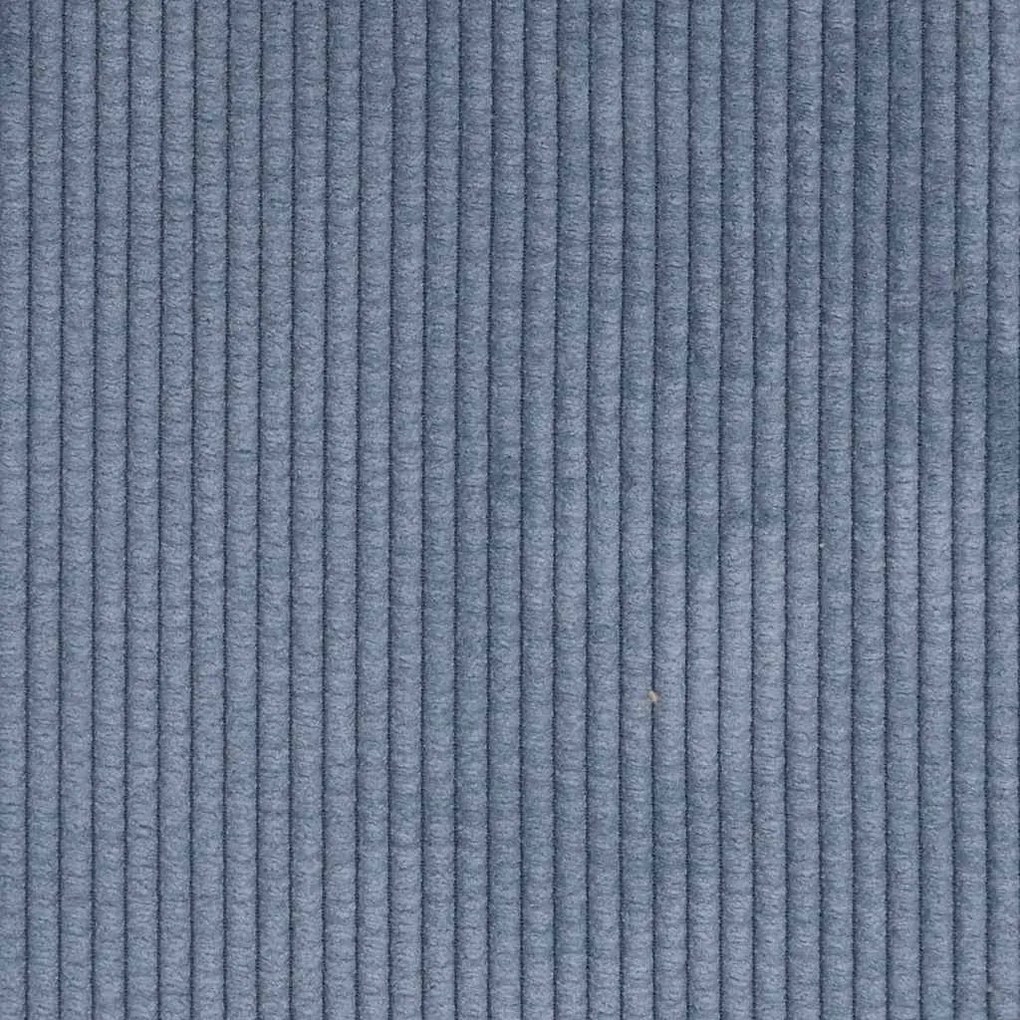 Poltrona tecido corduroy 55 cm azul