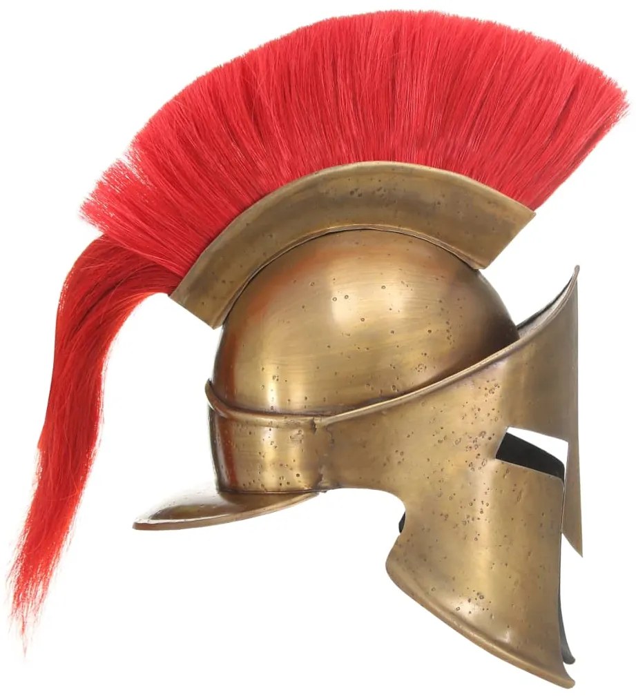 Capacete de soldado grego réplica LARP aço bronze
