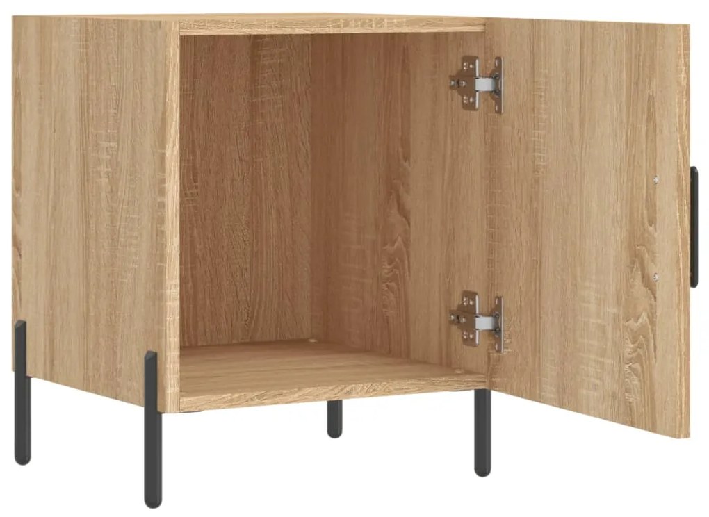 Mesa cabeceira 40x40x50 cm derivados de madeira carvalho sonoma